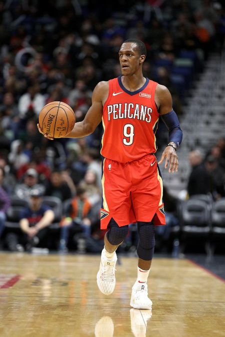 Rajon Rondo caught on the camera while playing.